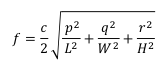 Equation for Oblique modes